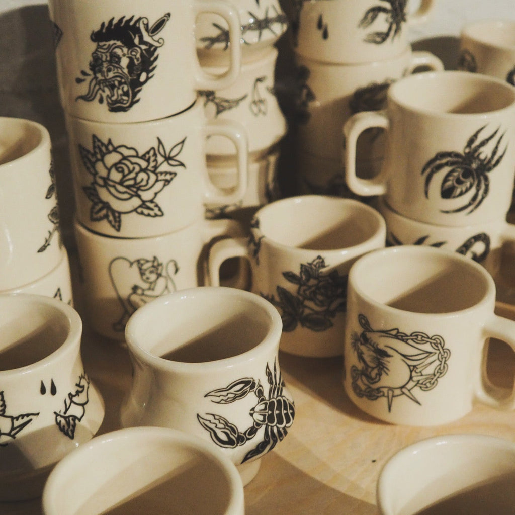 Assorted Flash Tattoo Espresso Cups ☕️