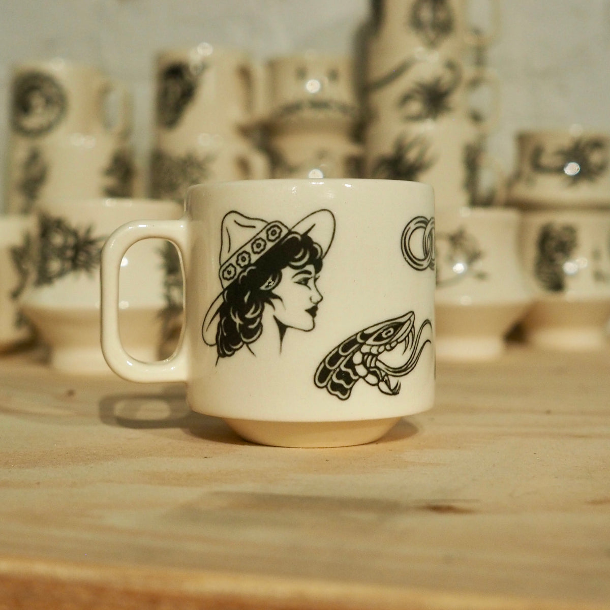 Assorted Flash Tattoo Espresso Cups ☕️